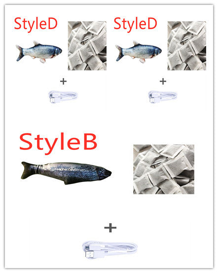 Electric Fish Toy for Cats – Realistic Jumping Motion, No Catnip