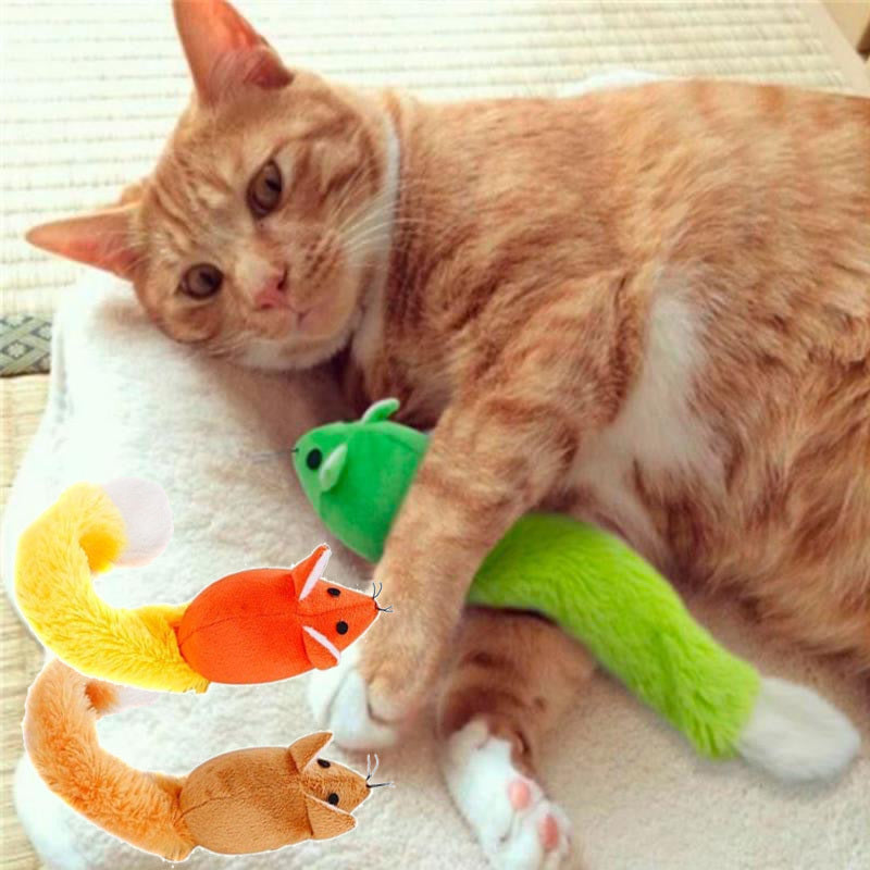 Long Tail Mouse Cat Toy – Interactive Teaser Toy for Cats