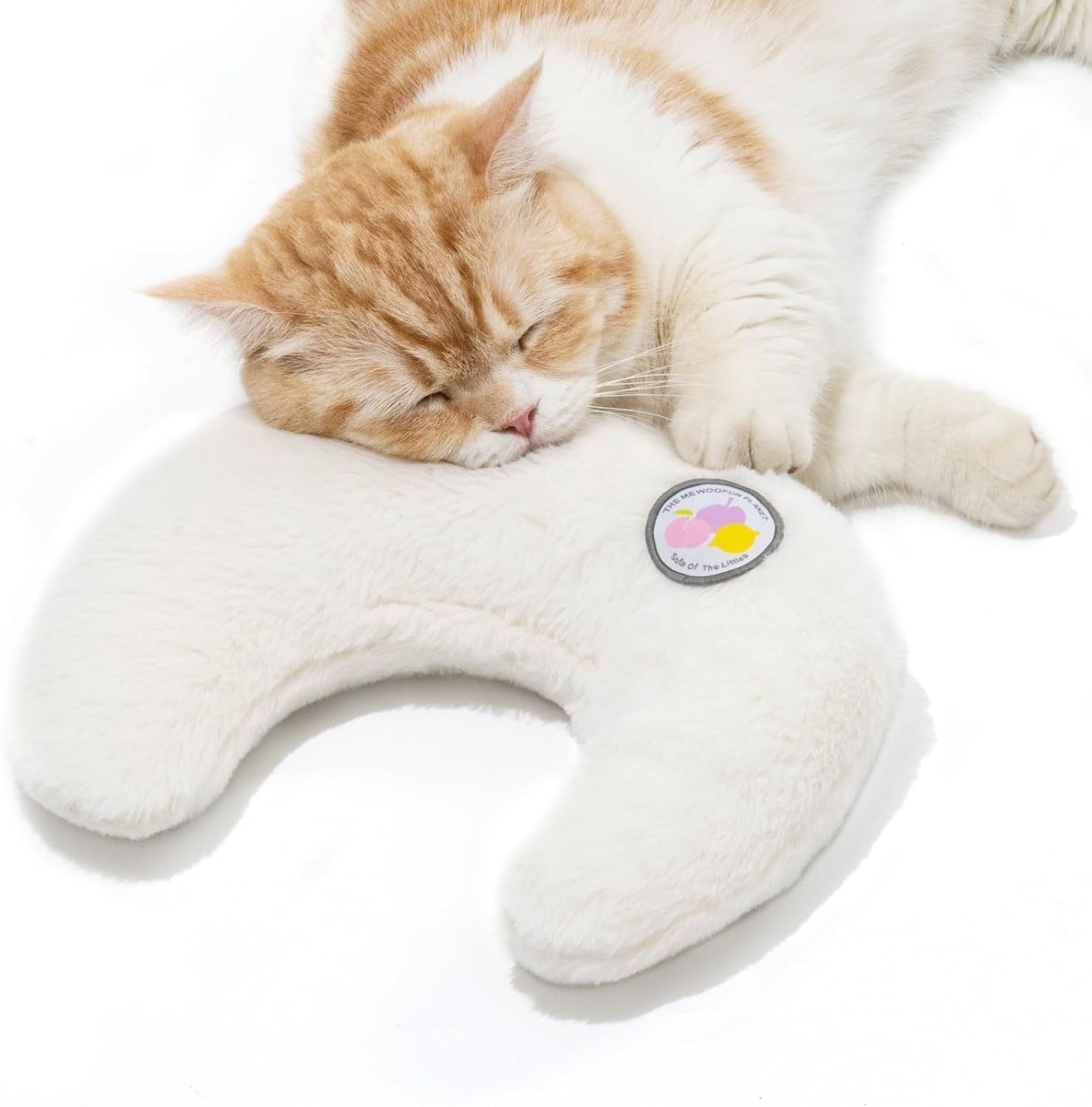 MEWOOFUN U-Shaped Orthopedic Pet Pillow – Cat & Puppy Support Cushion
