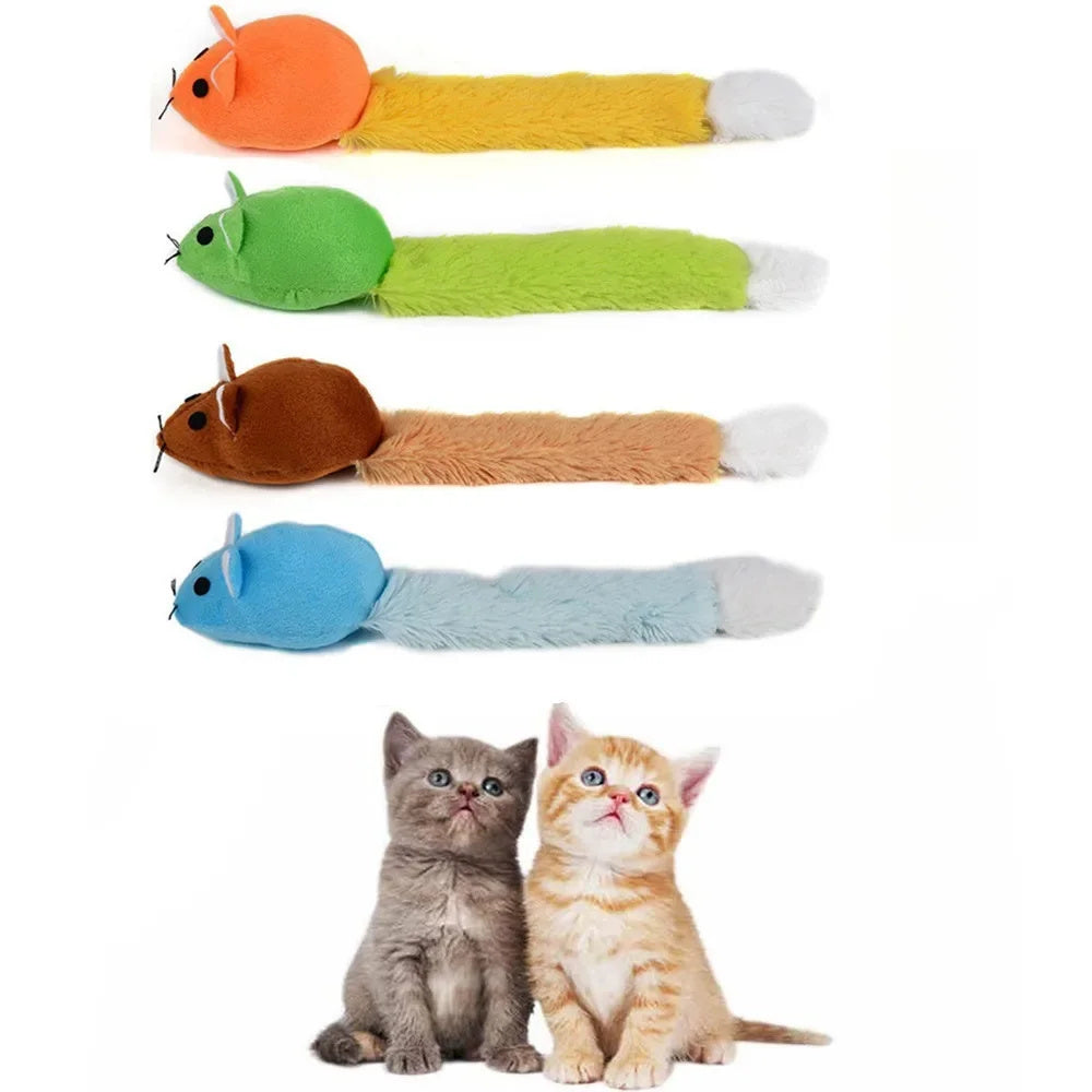 Long Tail Mouse Cat Toy – Interactive Teaser Toy for Cats