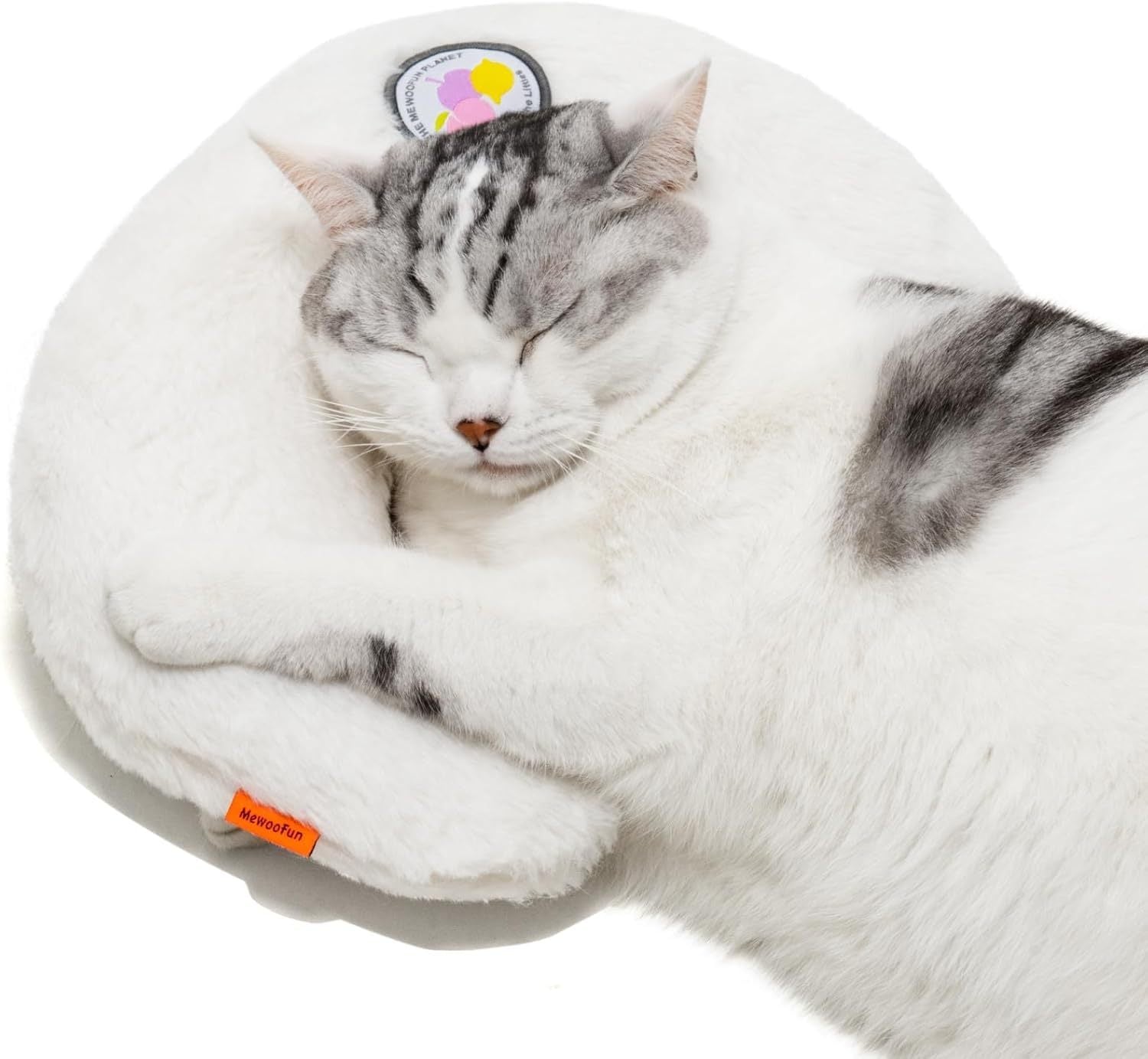 MEWOOFUN U-Shaped Orthopedic Pet Pillow – Cat & Puppy Support Cushion