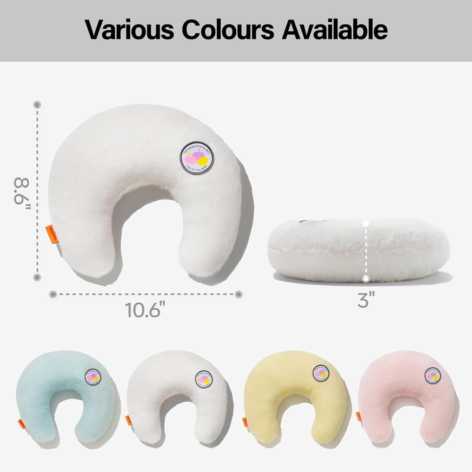 MEWOOFUN U-Shaped Orthopedic Pet Pillow – Cat & Puppy Support Cushion