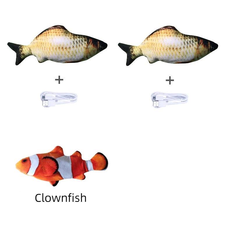 Electric Fish Toy for Cats – Realistic Jumping Motion, No Catnip