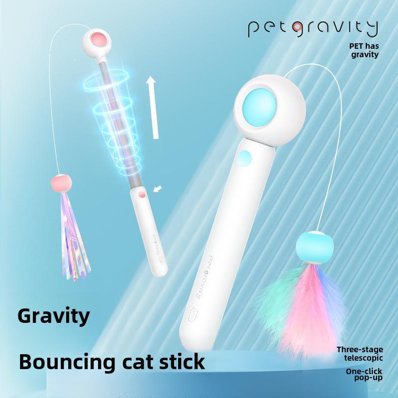 Laser Cat Stick Toy – Retractable Teaser Wand & Toy Ball
